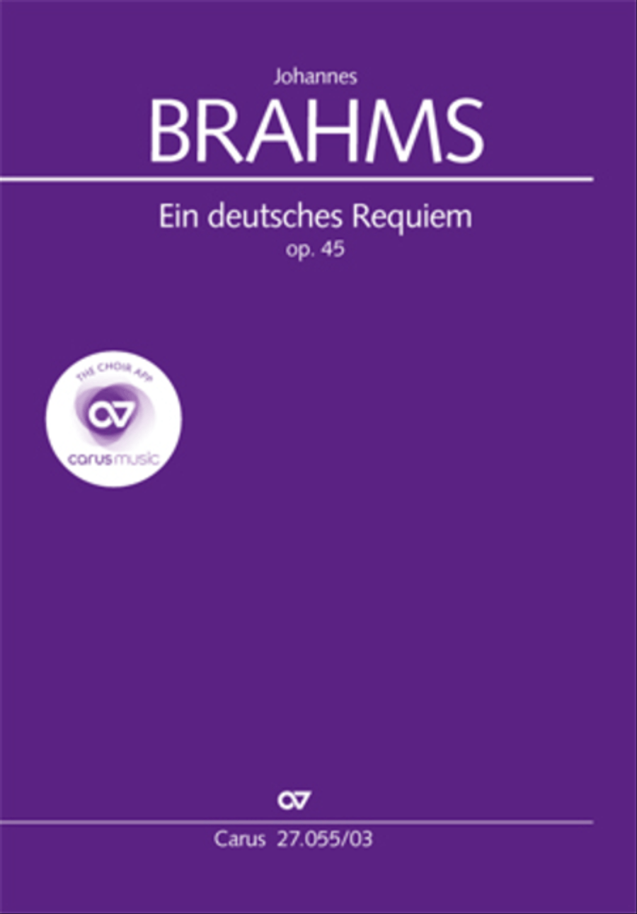 Ein Deutsches Requiem (German Requiem) 4-Part scores gallery preview page 1