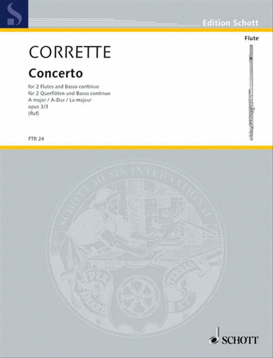 Concerto A major Flute scores gallery preview page 1