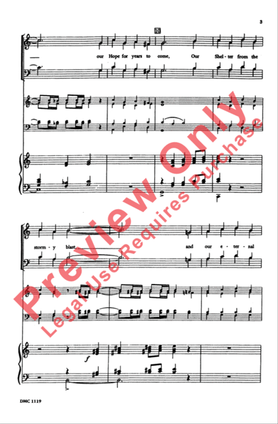 Festival Piece on St. Anne 4-Part scores gallery preview page 3