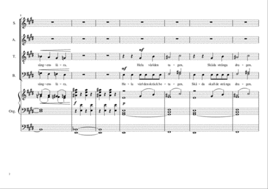 Dies irae for satb and organ