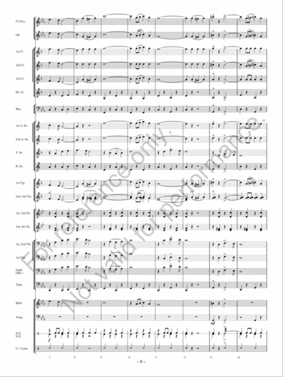 Freedom City Concert Band scores gallery preview page 7