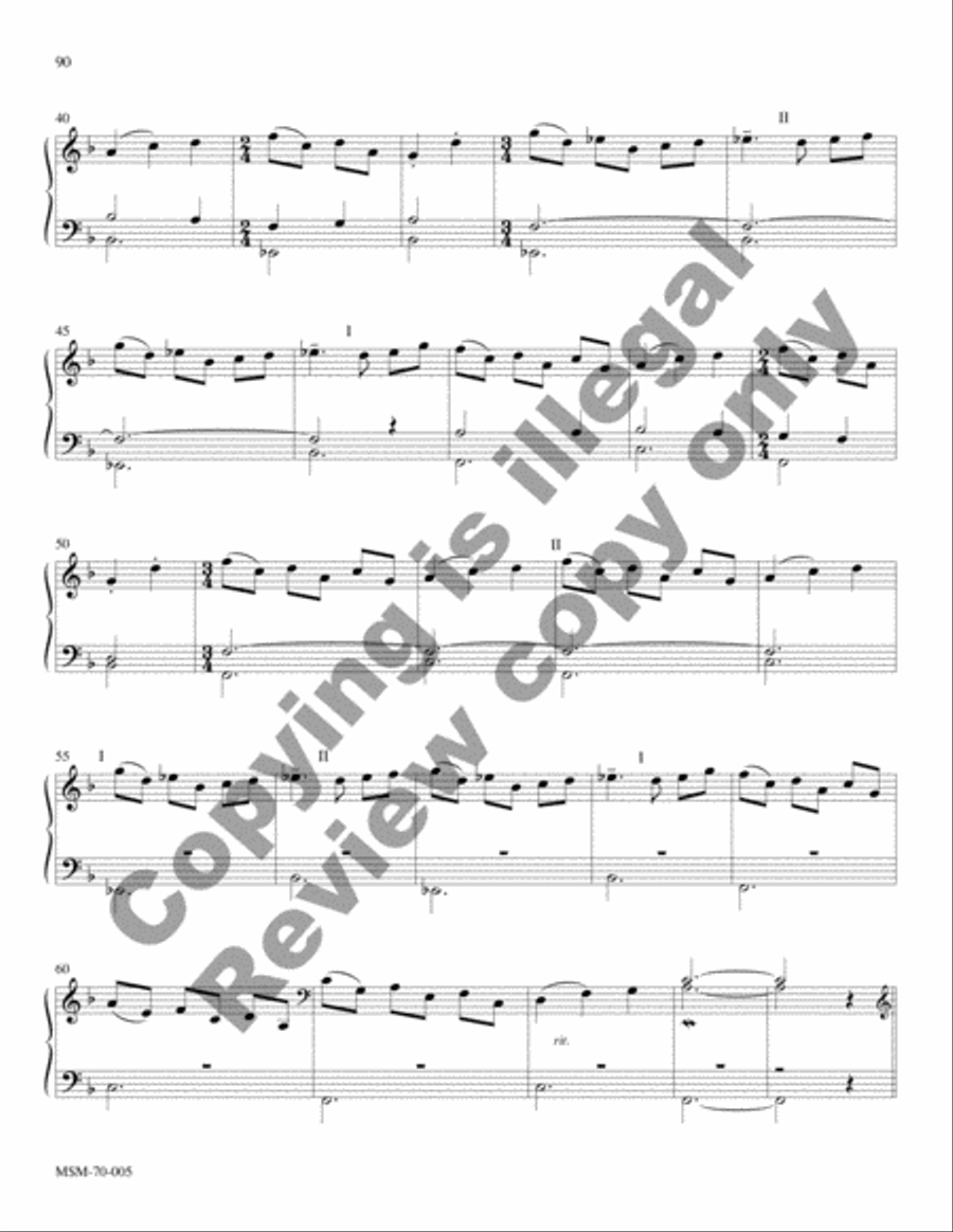 Savior of the Nations, Come (Full Score) Choir scores gallery preview page 39