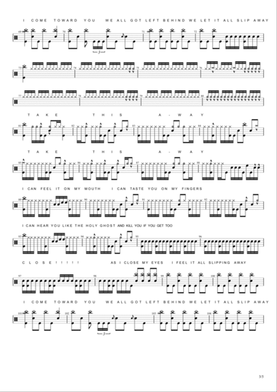 Left Behind Drum Set scores gallery preview page 3
