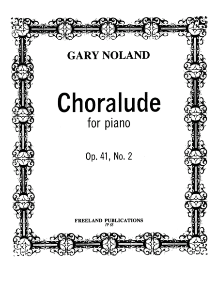 "Choralude" for piano Op. 41, No. 2