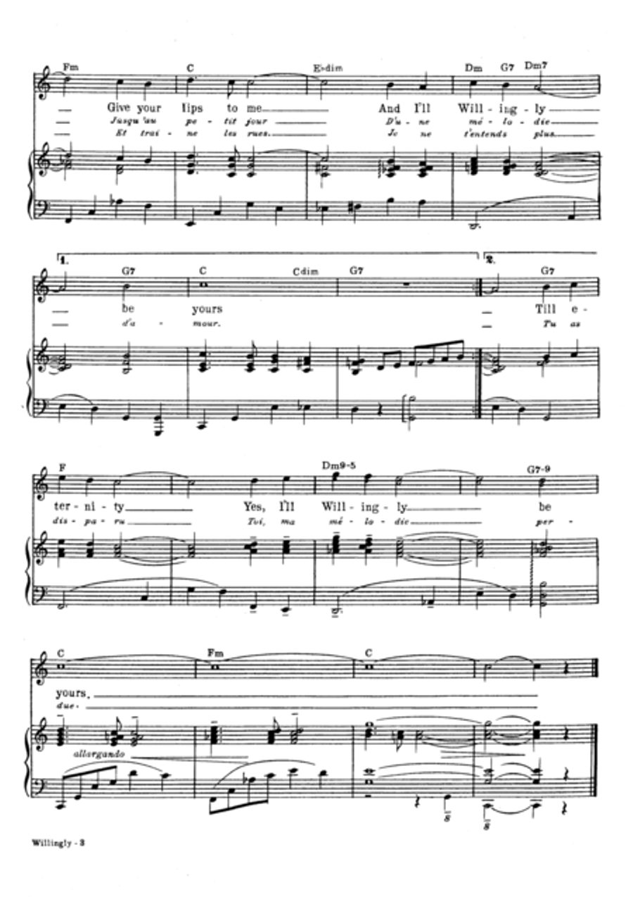 Willingly (Melodie Perdue) Voice scores gallery preview page 4