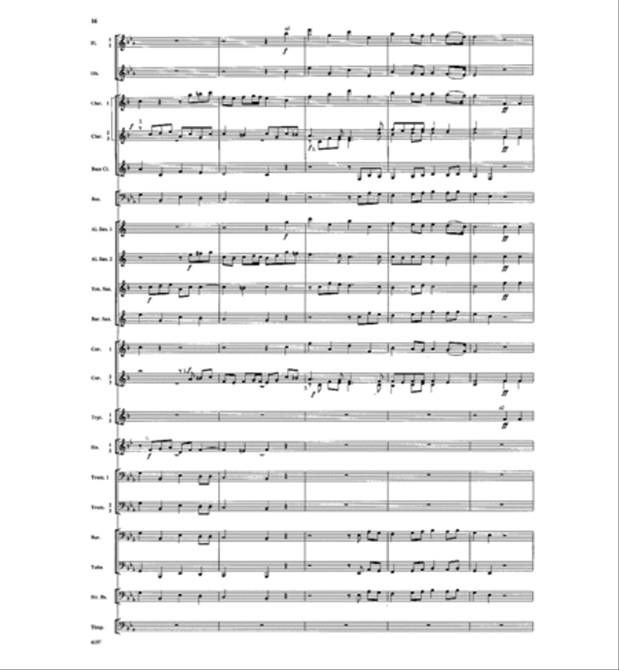 Hallelujah Chorus Hallelujah Chorus Concert Band scores gallery preview page 16