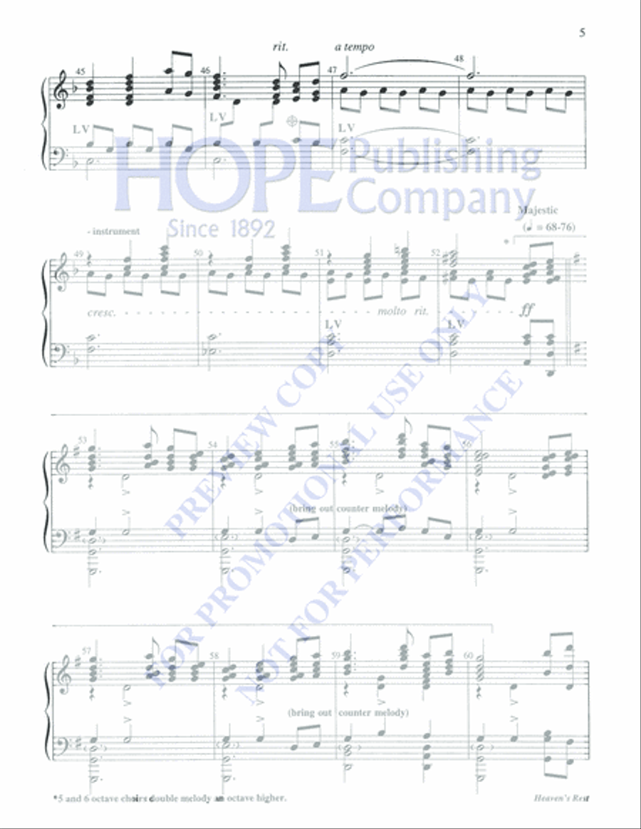 Heaven's Rest 5-Octaves scores gallery preview page 5