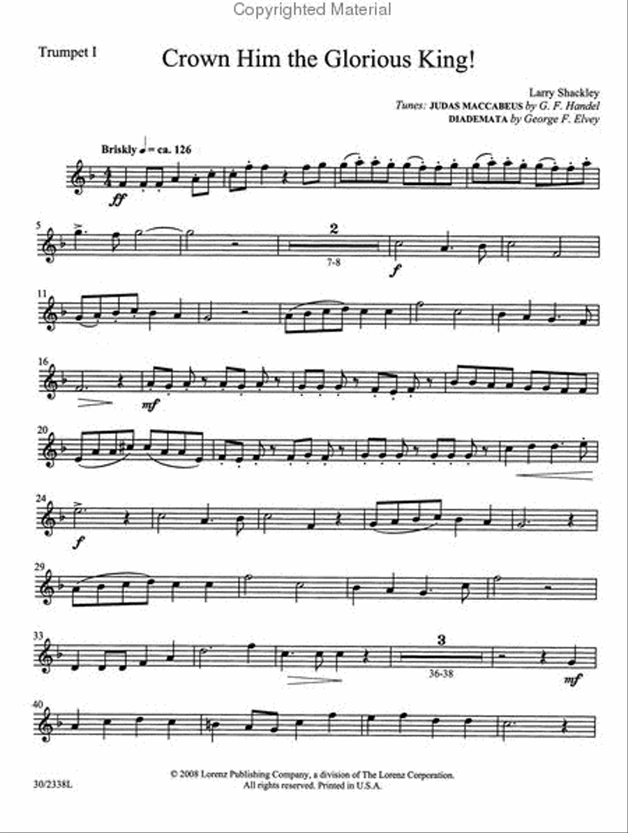 Crown Him the Glorious King! Brass Ensemble scores gallery preview page 5