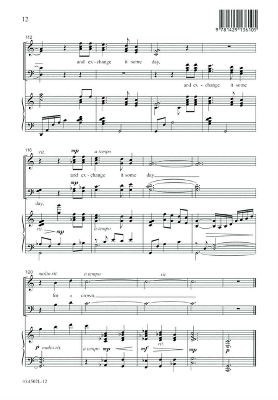 The Old Rugged Cross The Old Rugged Cross 4-Part scores gallery preview page 13