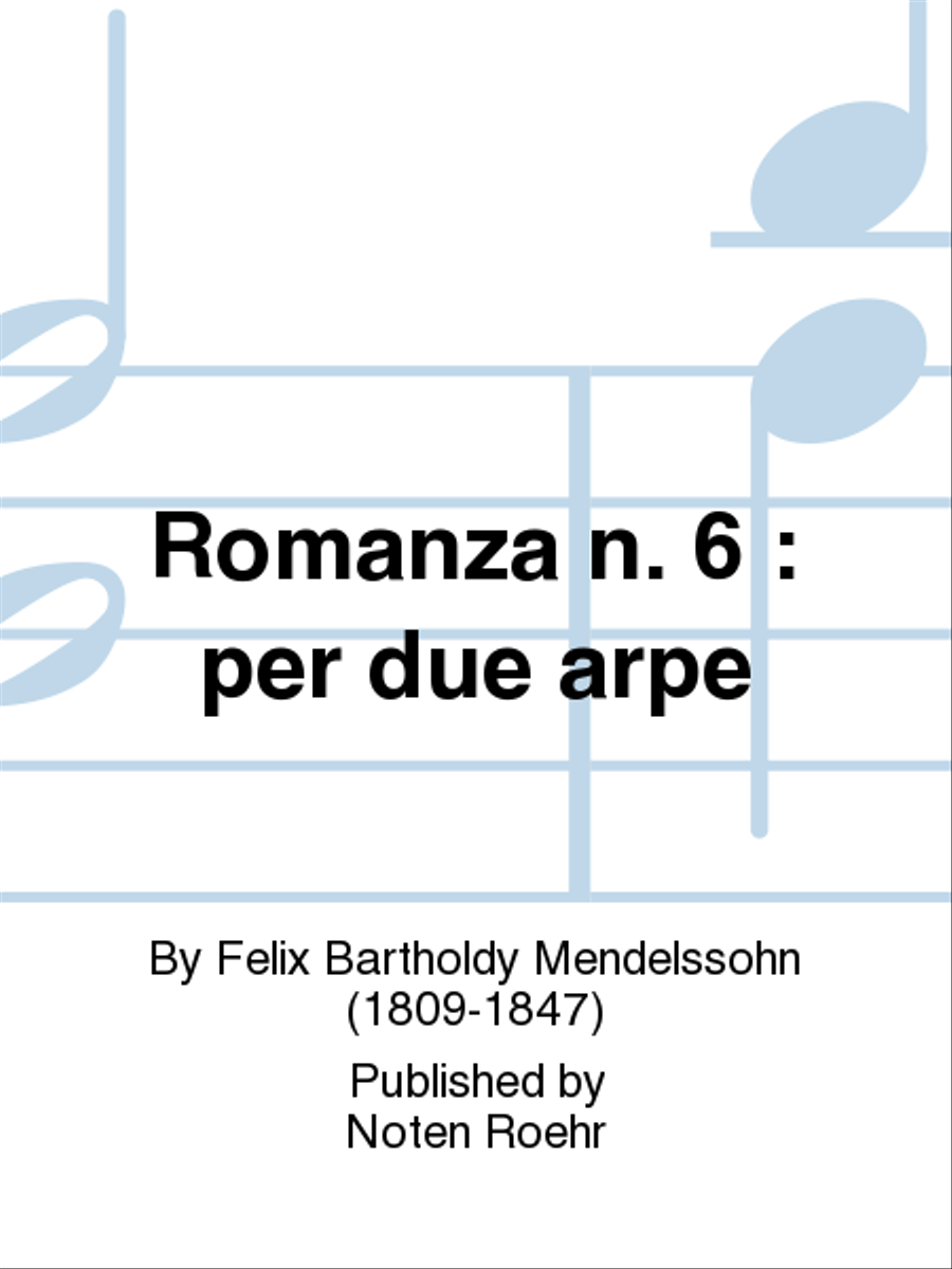 Romanza n. 6 Harp scores gallery preview page 1
