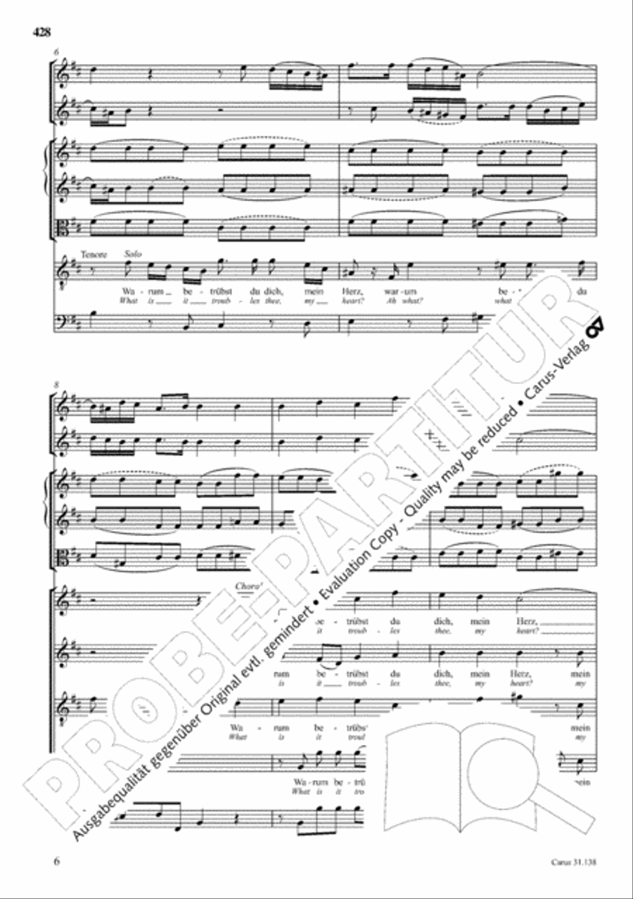 The Complete Sacred Vocal Works (Das geistliche Vokalwerk) Voice scores gallery preview page 429