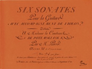 Book cover for 6 Sonatas and Ouverture from Glueck No. 10 Op. 11