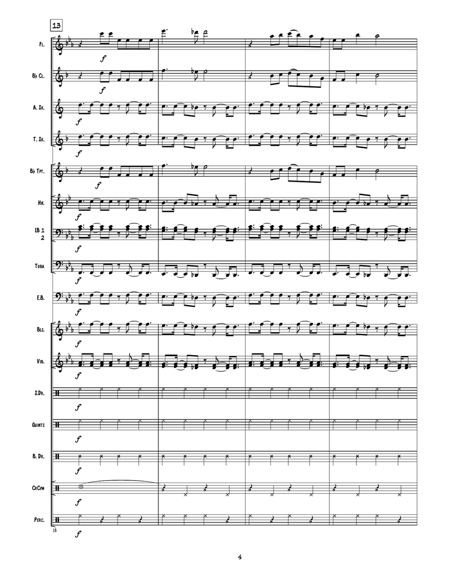 Party Rock Anthem Party Rock Anthem Marching Band scores gallery preview page 5