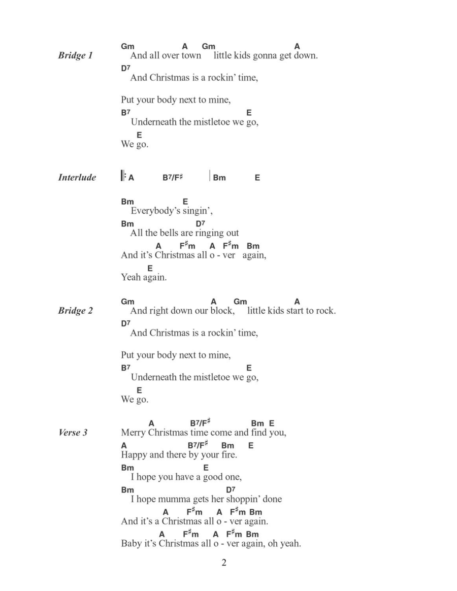Christmas All Over Again Easy Guitar scores gallery preview page 2