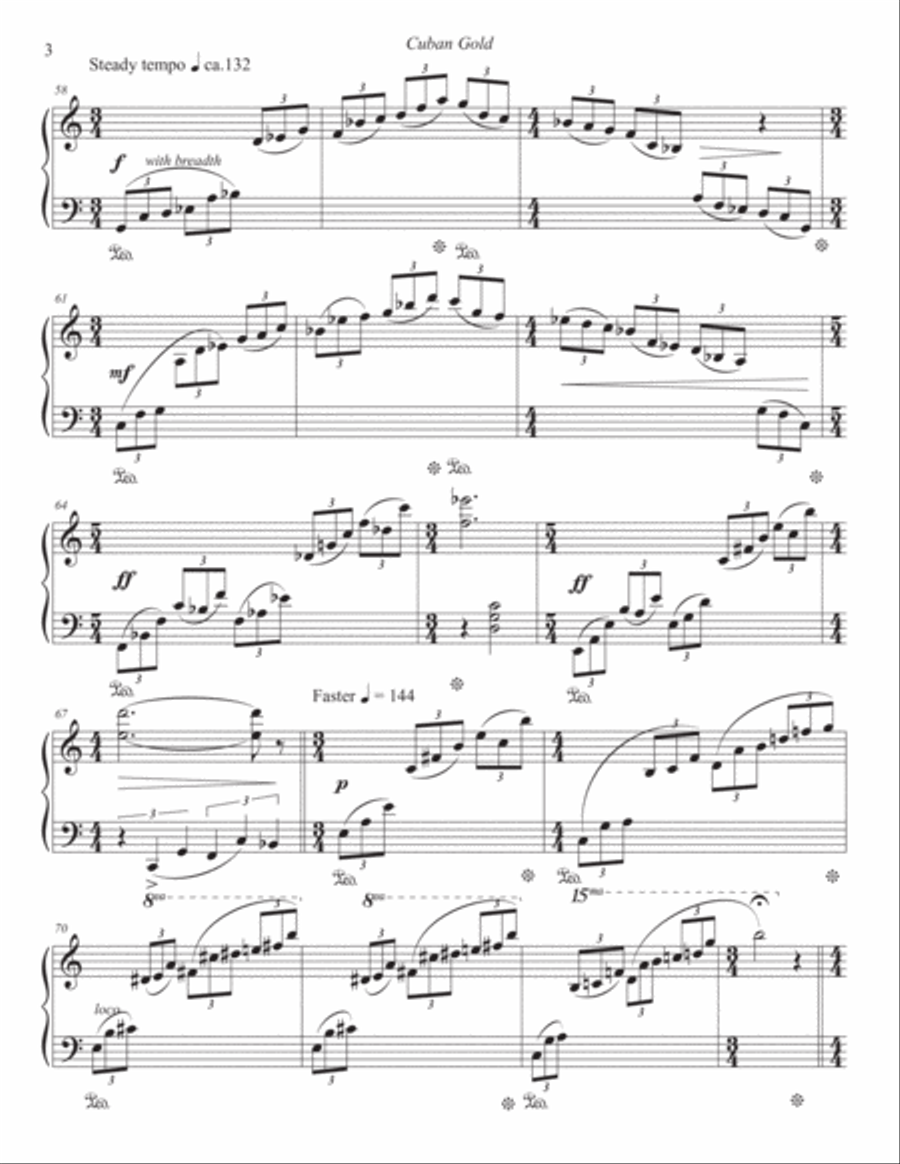 Cuban Gold Piano Solo scores gallery preview page 6