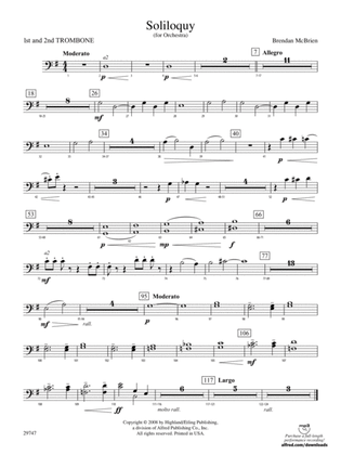 Soliloquy for Orchestra: 1st & 2nd Trombones