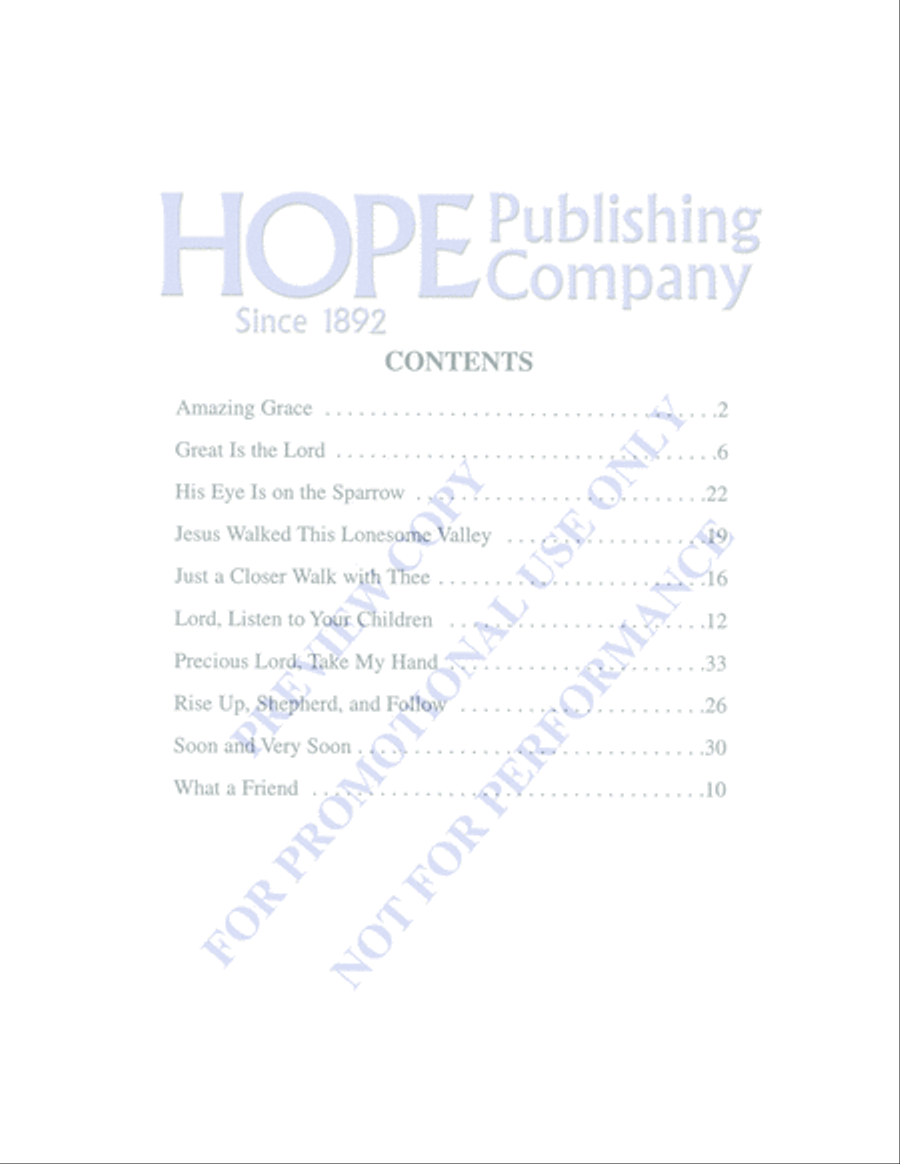 Amazing Grace Piano Solo scores gallery preview page 7