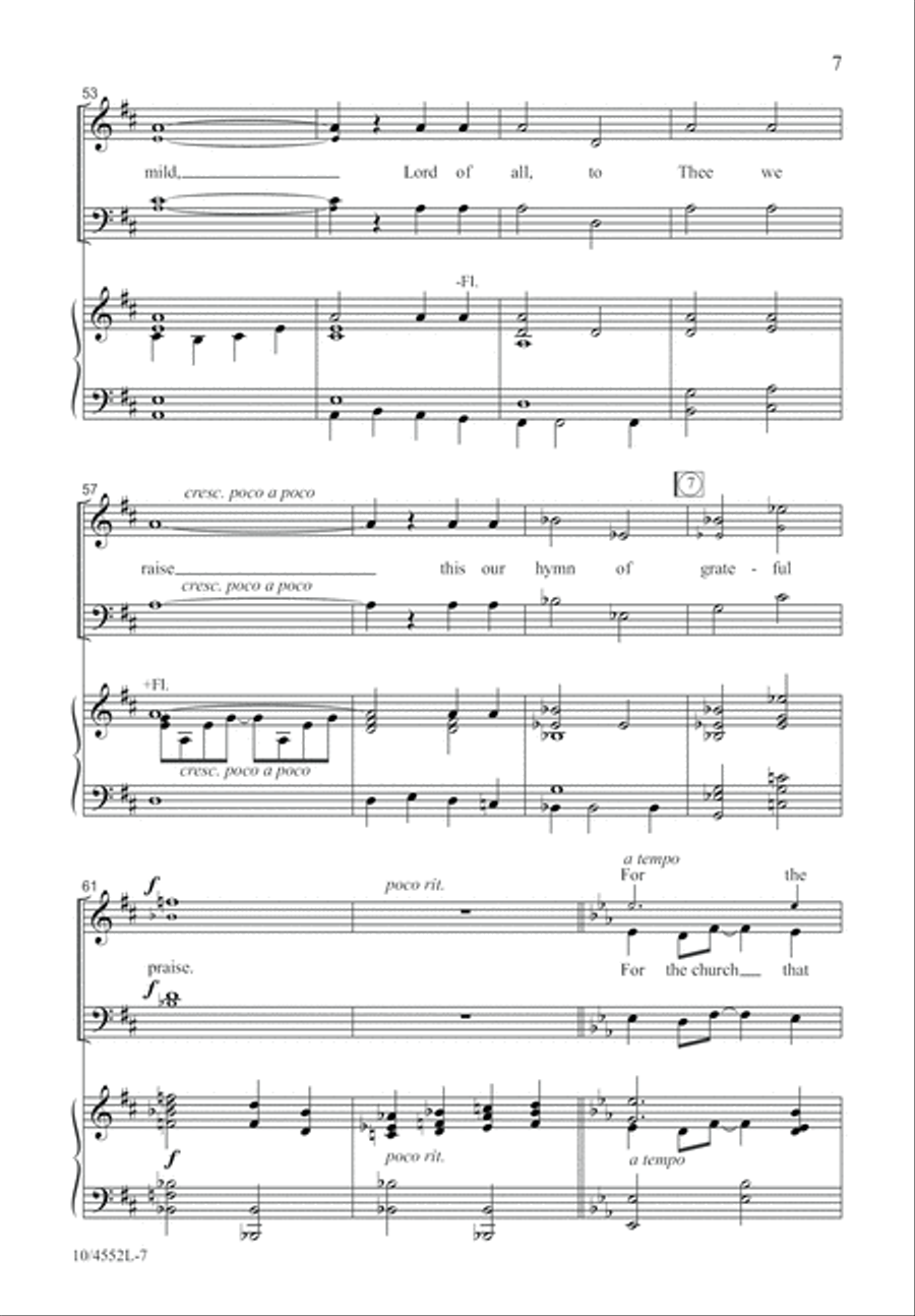 For the Beauty of the Earth 4-Part scores gallery preview page 8