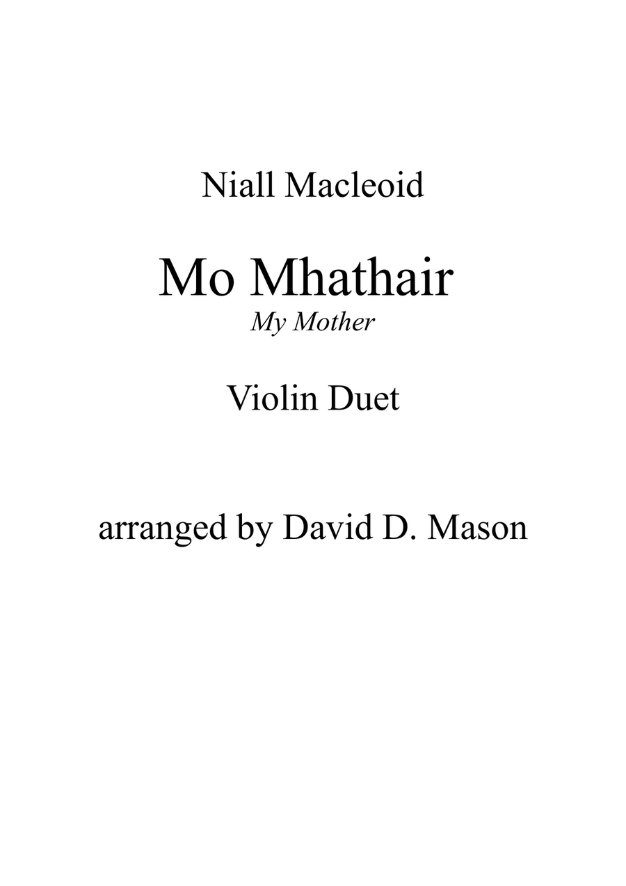 Mo Mhathair (My Mother) String Duet scores gallery preview page 3