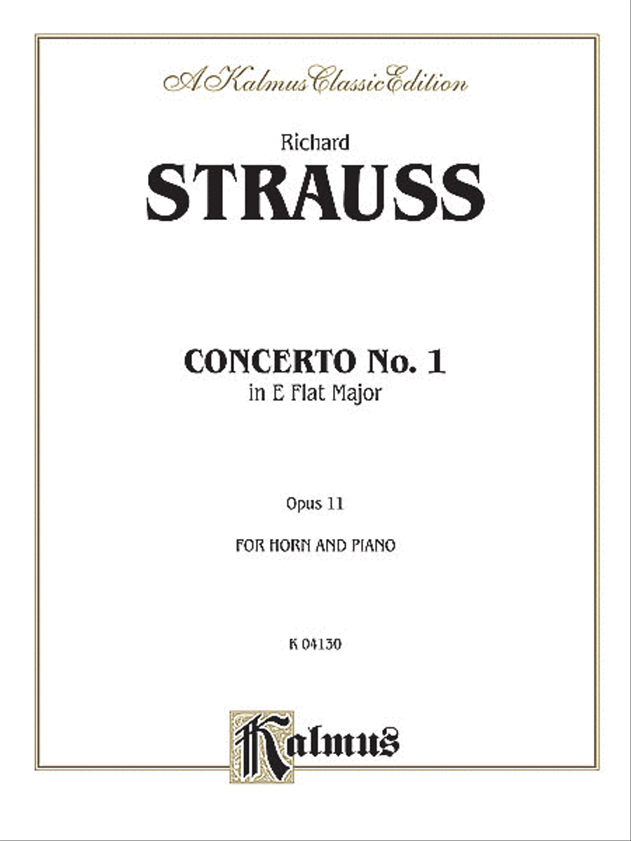 Horn Concerto No. 1, Op. 11 in E-flat Major (Orch.) Small Ensemble scores gallery preview page 1