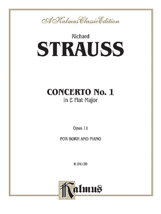 Book cover for Horn Concerto No. 1, Op. 11 in E-flat Major (Orch.)