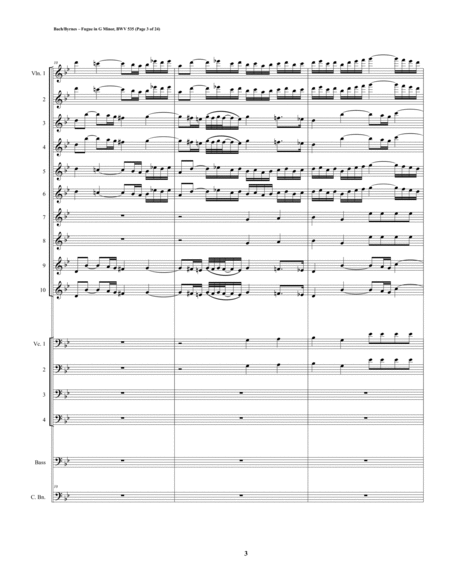 Fugue in G Minor, BWV 535 (String Orchestra + Contrabassoon) image number null