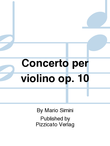 Concerto per violino op. 10