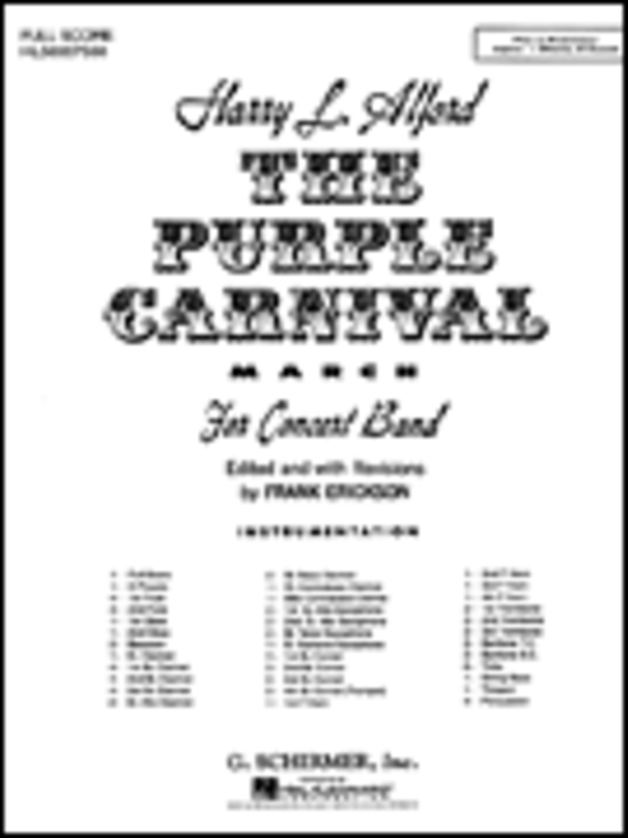 Book cover for The Purple Carnival March