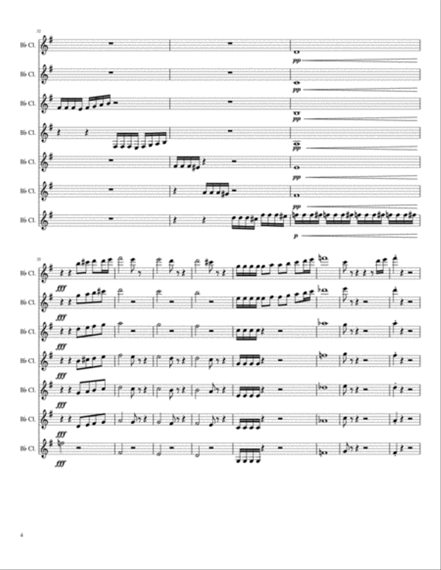 Town of Spirit Woodwind Ensemble scores gallery preview page 4