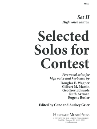 Selected Solos for Contest, Set II - High Voice