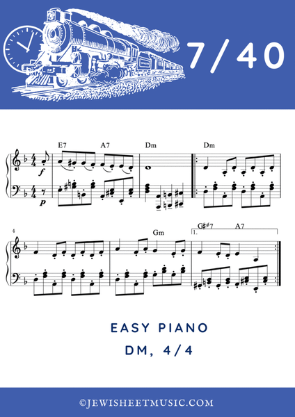 7/40. Traditional klezmer dance. Piano sheet music image number null