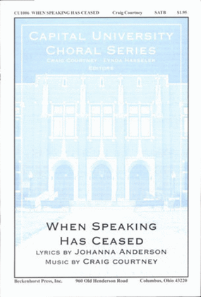 Book cover for When Speaking Has Ceased