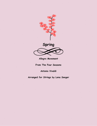 Book cover for The Four Seasons, Spring, First Movement