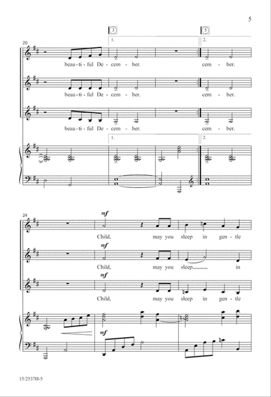 Beautiful December SSA scores gallery preview page 6