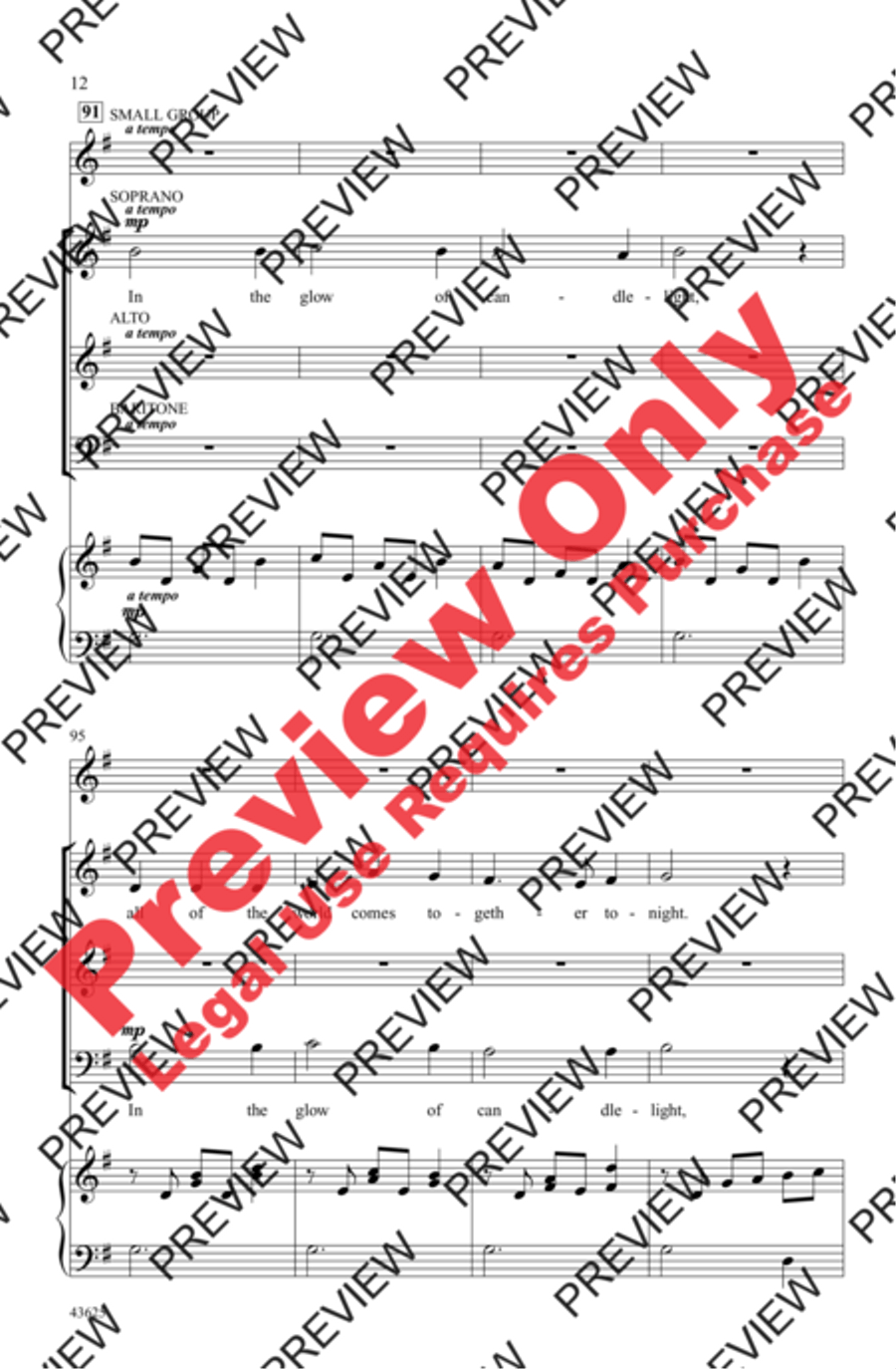 Candlelight Canon 3-Part scores gallery preview page 11