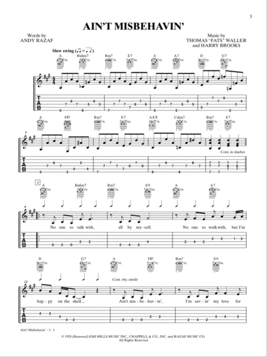 Just for Fun -- Swing Jazz Guitar Electric Guitar scores gallery preview page 4