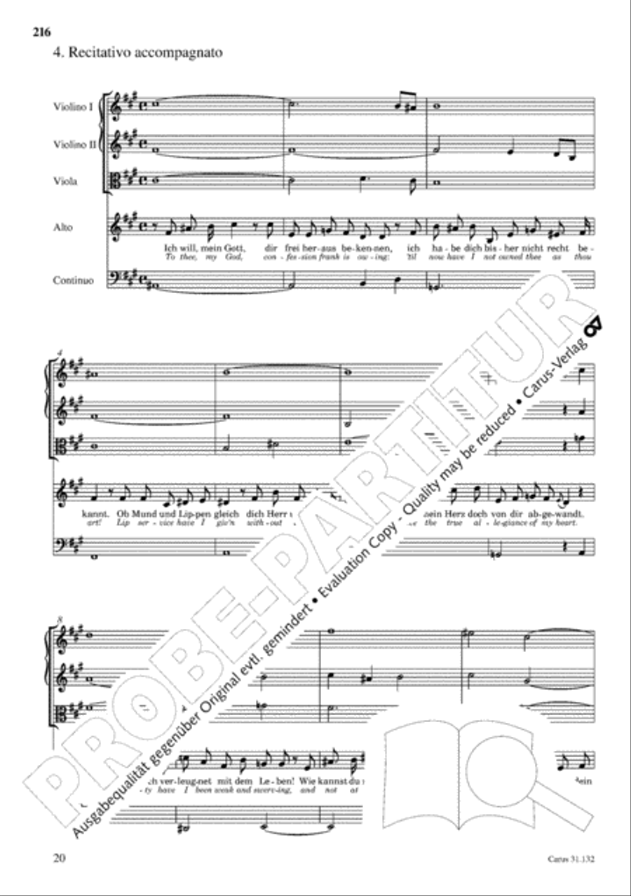 The Complete Sacred Vocal Works (Das geistliche Vokalwerk) Voice scores gallery preview page 217