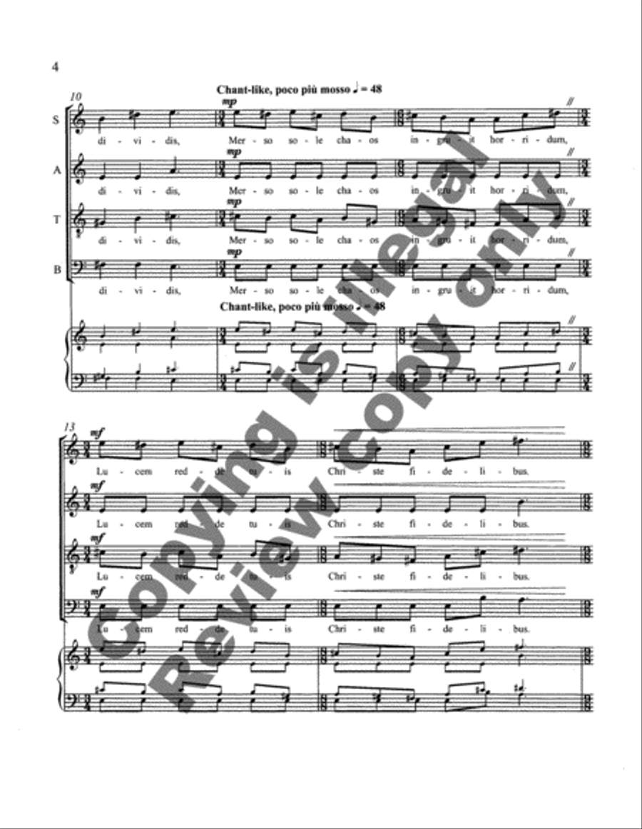 At the Lighting of the Lamps 4-Part scores gallery preview page 4