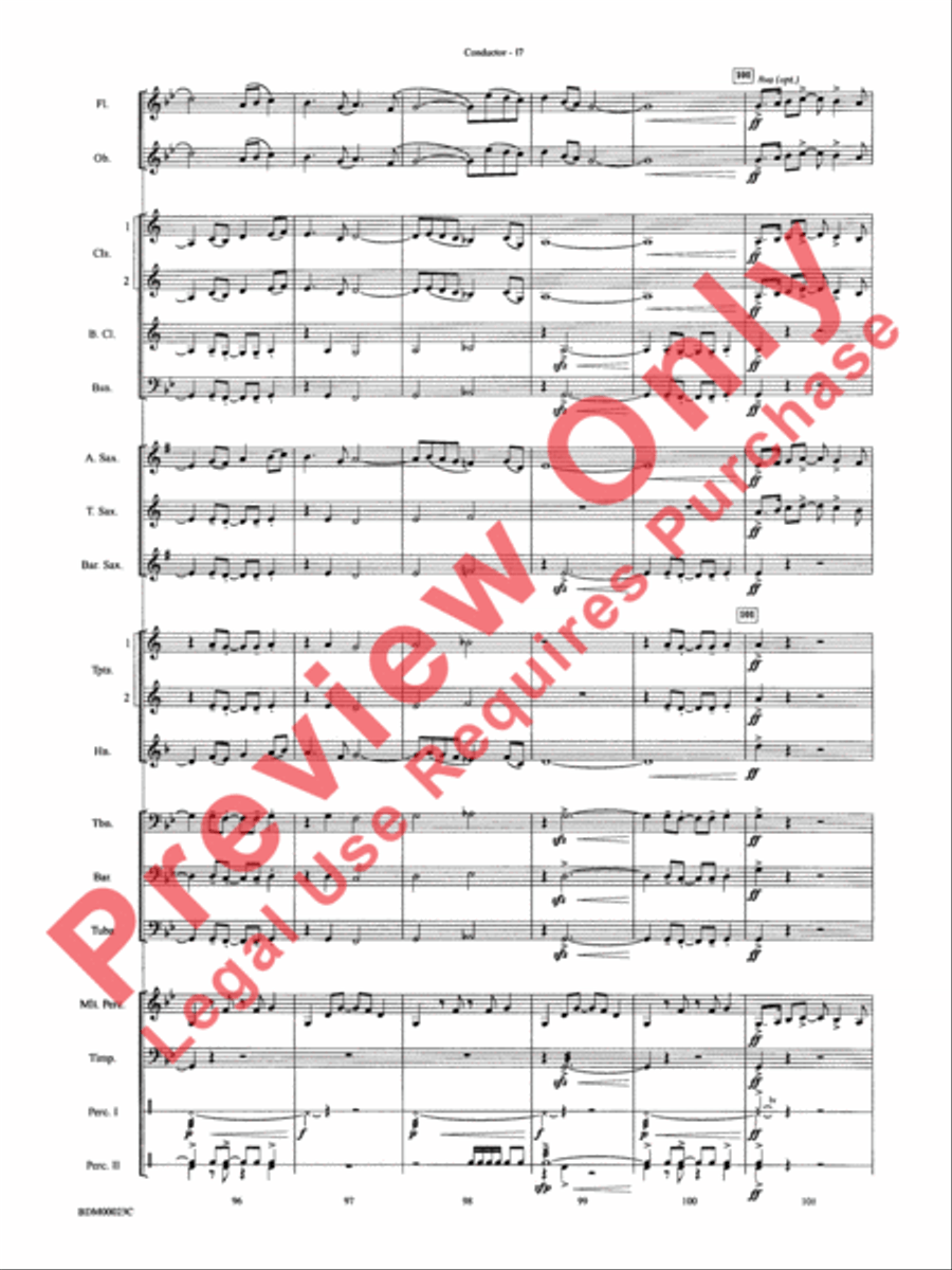 Under the Rice Moon Under the Rice Moon Concert Band scores gallery preview page 20