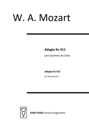 Book cover for Mozart - Adagio Kv411 for Reed Quintet