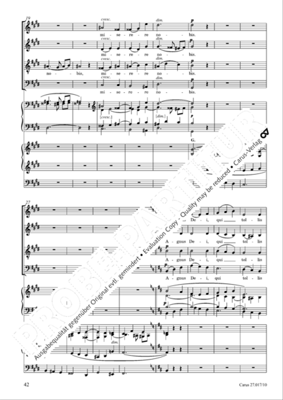 Messe solennelle en ut diese mineur 4-Part scores gallery preview page 43
