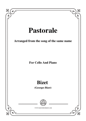 Book cover for Bizet-Pastorale,for Cello and Piano