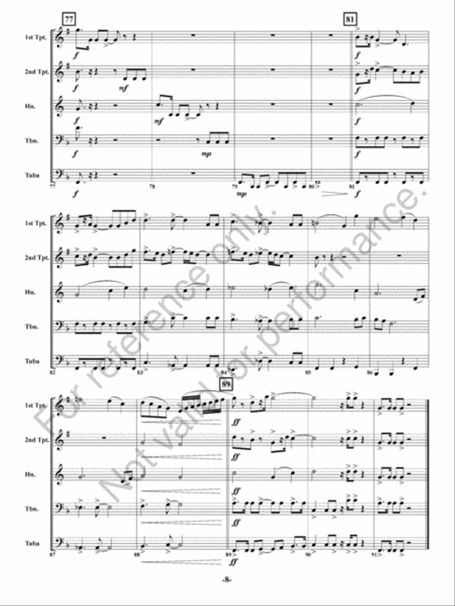 Hero Brass Quintet scores gallery preview page 9