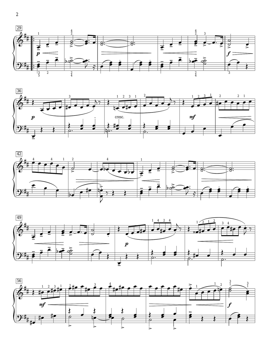 Waltz Of The Flowers (arr. John Thompson) Piano Method scores gallery preview page 2