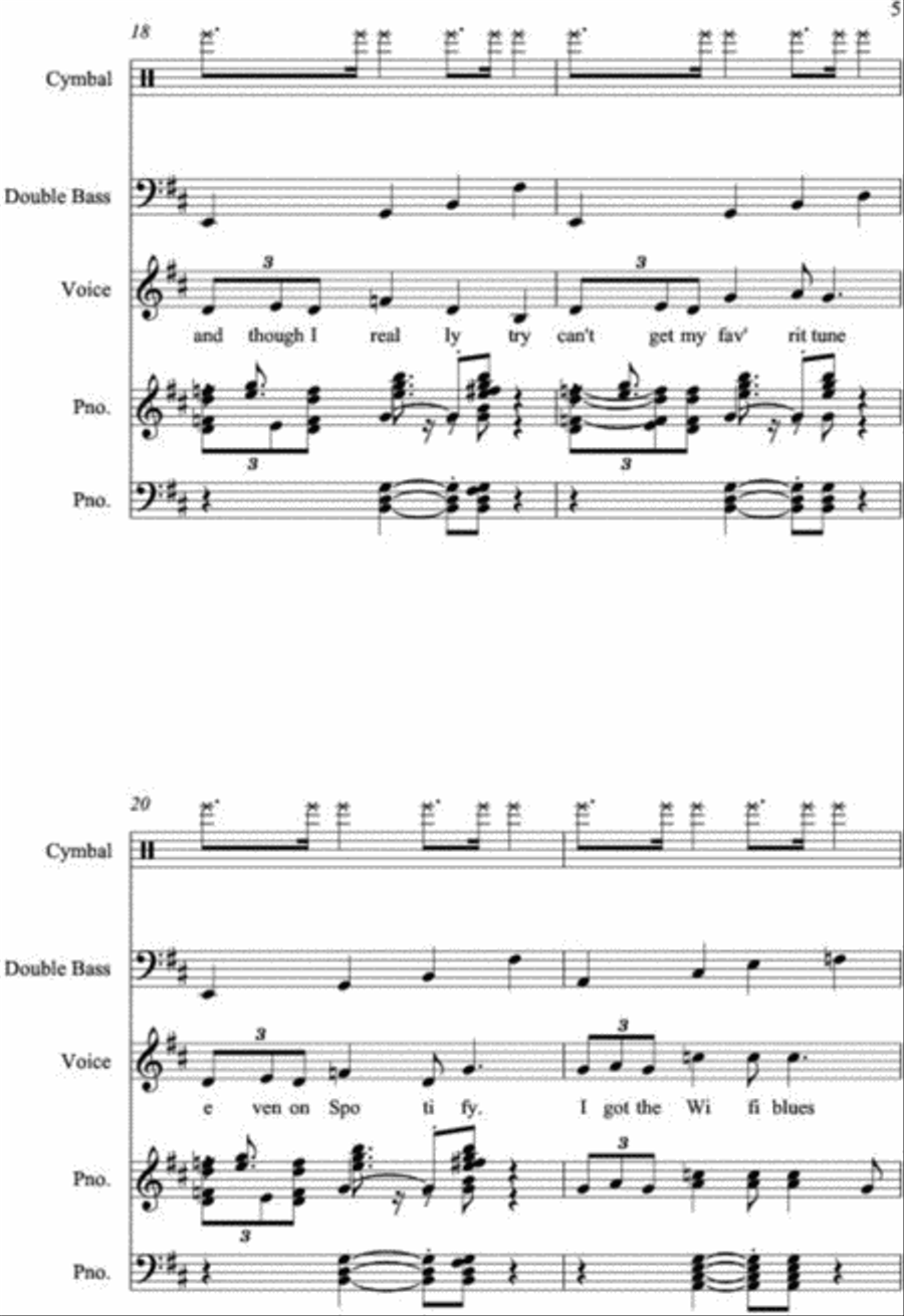 Wifi Blues Wifi Blues Jazz Ensemble scores gallery preview page 5