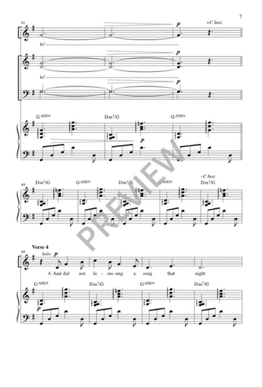 When, in Our Music, God Is Glorified 4-Part scores gallery preview page 8