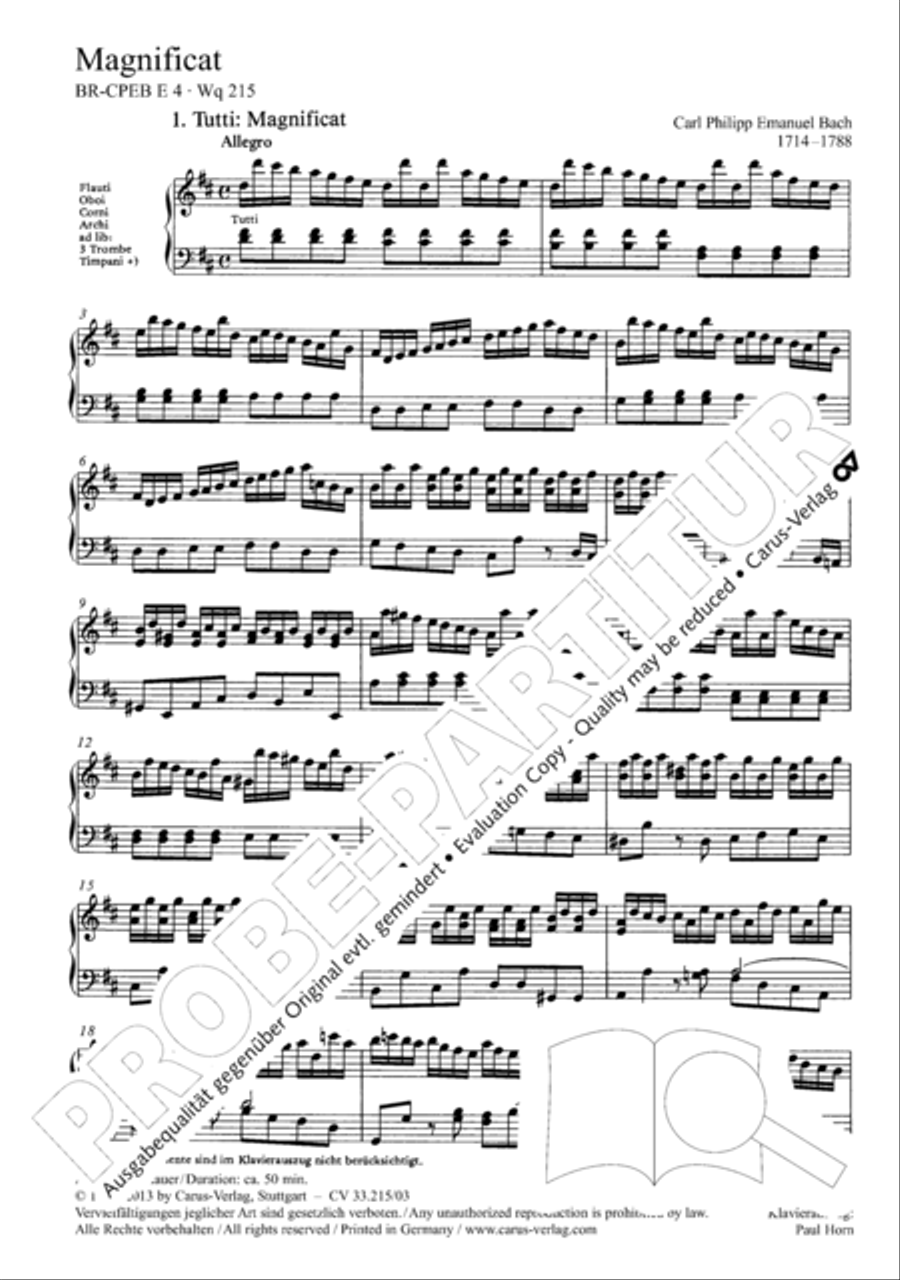 Magnificat Magnificat 4-Part scores gallery preview page 3