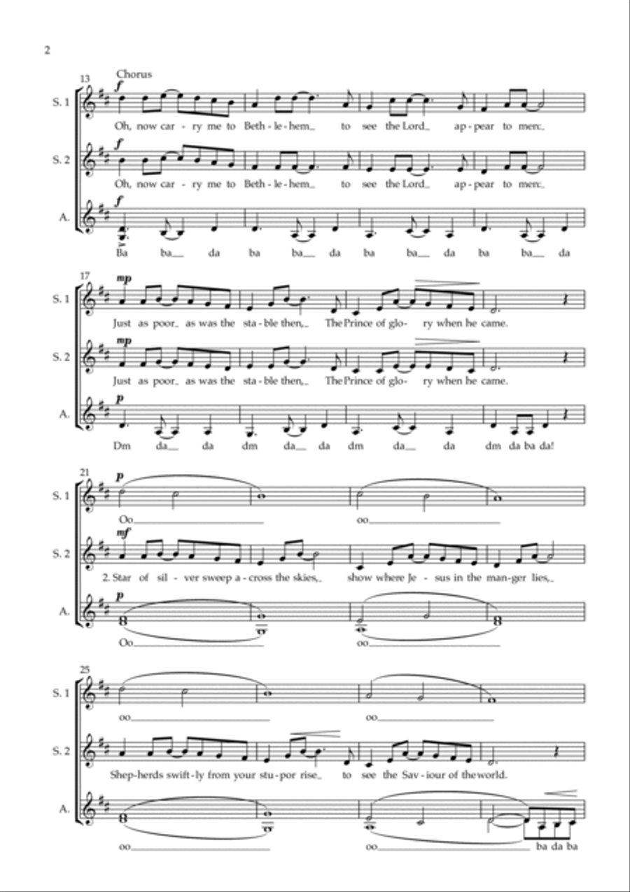 Calypso Carol SSA scores gallery preview page 3
