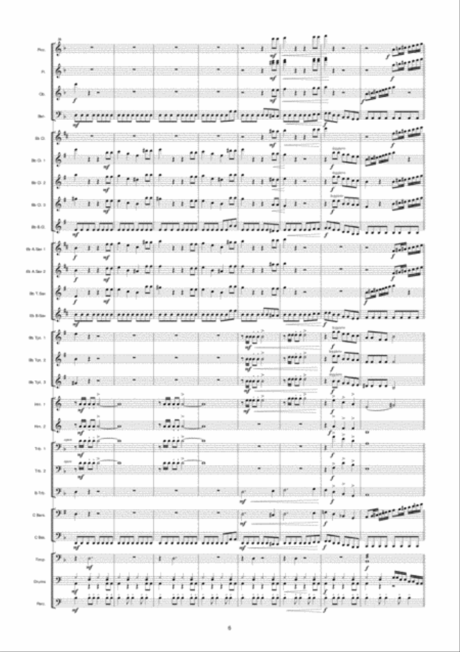 Fratelli Chase (From The Goonies) Concert Band scores gallery preview page 7