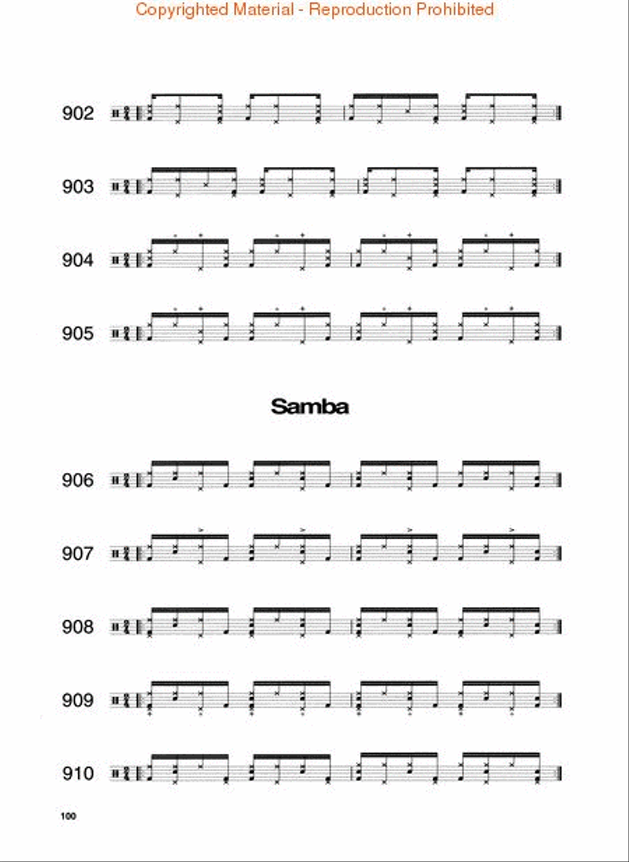 1001 Drum Grooves 1001 Drum Grooves Drums scores gallery preview page 3